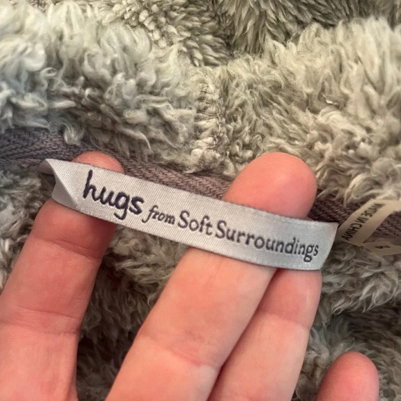 Hugs From Soft Surroundings Hug Me Cardi Terry Cardigan Sz M - Picture 5 of 8